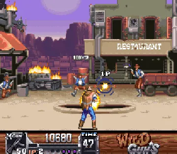 Wild Guns (USA) screen shot game playing